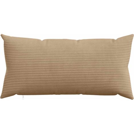 vidaXL Funda de almohada 2 pcs HEERLEN Marrón 40 x 80 cm pana (1/2)