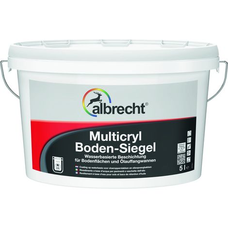 Albrecht Multicryl Boden-Siegel Ölstopp 5 L kieselgrau Winkelbeschlag