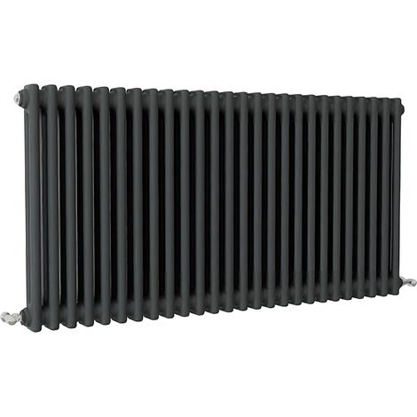 SKY Bathroom Traditional Cast Iron Style Radiator 2 Column Anthracite 600x1190mm (1/5)