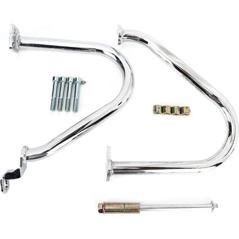 Paire de protecteurs de moteur moto en chrome pour Bonneville T900 T100 2009-2017 (1/5)