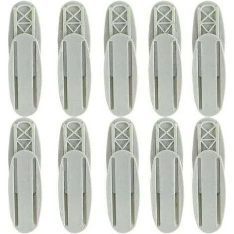 Support Mural pour Bloc multiprise,10 Pcs Auto-adhésif Multiprise Fixator Support de Bande de Puissance pour Télécommande, Routeur, Bureau WhiteWhite (1/4)