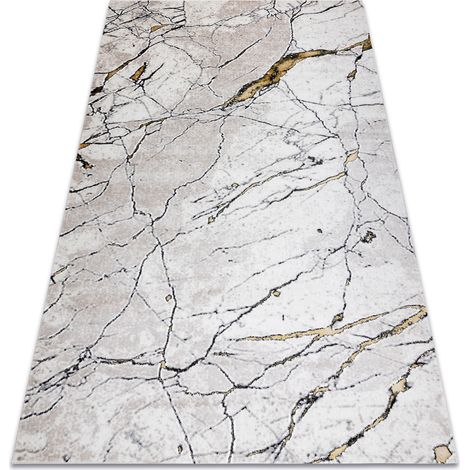 Modern GLOSS Teppich 529A 53 Marmor, Stein stilvoll, glamour elfenbein / beige beige 180x270 cm