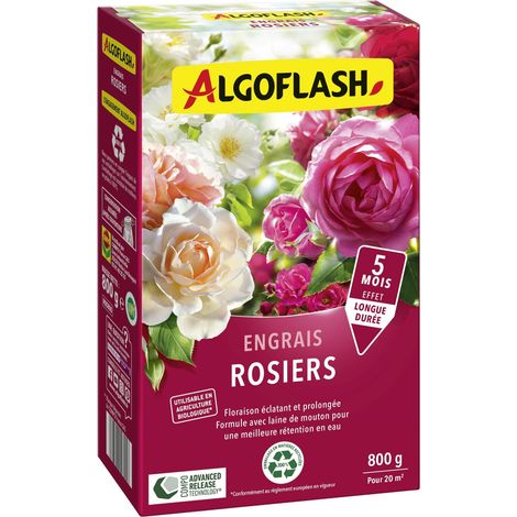 Engrais Rosiers, Utilisable en Agriculture Biologique - 800 g (1/4)