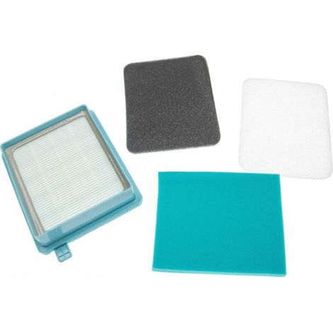 Lot de 4 filtres pour aspirateur Philips PowerPro Compact FC8470 FC8471 Filtration E10 Remplacement rapide et efficace (1/4)