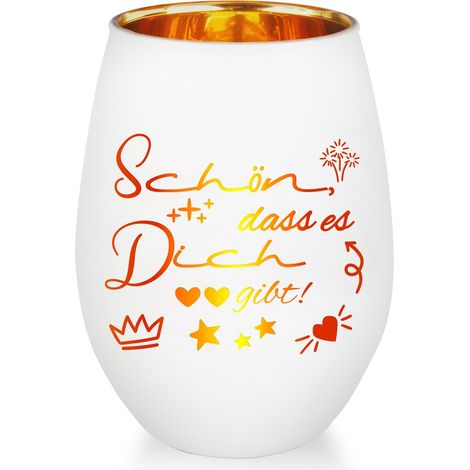 Cadeaux pour femmes, photophore en verre - Cadeau de remerciement pour amis, photophore avec gravure - Cadeau personnalisé pour petite amie, collègue, Noël, anniversaire (1/5)