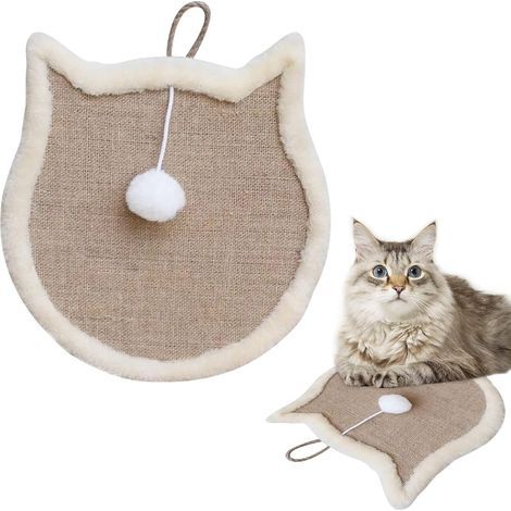 Griffoir pour Chat, Grattoir Chat Carton pour Chat Grattoir pour Chat en Carton Bol en Carton Lit à gratter pour Chat Durable Haute densité Chat Coussin Relaxant (1/5)