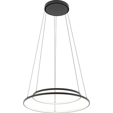Suspension LED double anneau noire 3000K Ø60 Nowodvorski (1/5)