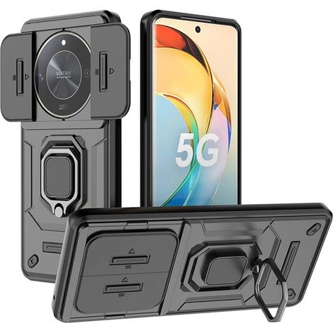 Custodia per Honor Magic 6 Lite 5G, supporto per fotocamera, colore nero (1/5)
