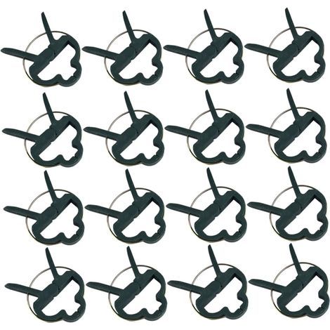 Lot de 80 clips de jardin en plastique, clips de support pour plantes et fleurs, taille L, clips pour tomates, clips pour tiges (1/5)
