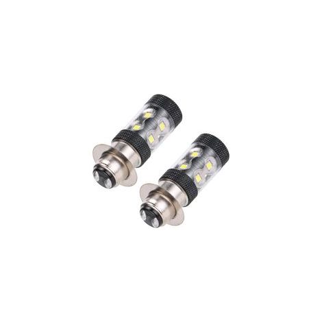 Bombilla LED Super Lumineux P15D H6M para Faros de Moto, Luces de Carretera/Cruce 360°, Luz Blanca 6500K, 12V, Plug and Play - 2 Unidades H504