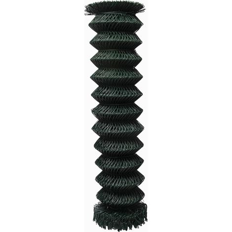 Werka Pro – Grillage souple maille losange vert 25m – Acier galvanisé plastifié – Hauteur 1,2 m – Mailles 6x6 cm – Diamètre fil 1,6 mm