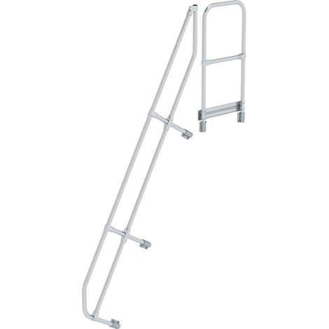 Günzburger Steigtechnik deuxième main courante pour escalier avec plate-forme 60° à 9 marches - 600589