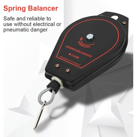 Nouveau support de suspension rétractable à ressort avec équilibreur, capacité 0,6 à 2,0 kg ES620 (noir) (1/5)