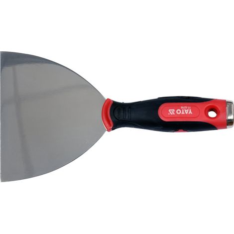 Geschliffener Edelstahlspachtel 125 mm mit Bitfach (1/3)