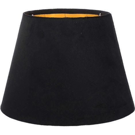 Abat-jour de rechange en velours noir pour lampes de table, compatible avec les ampoules E14 et E27, 1 pièce (1/5)