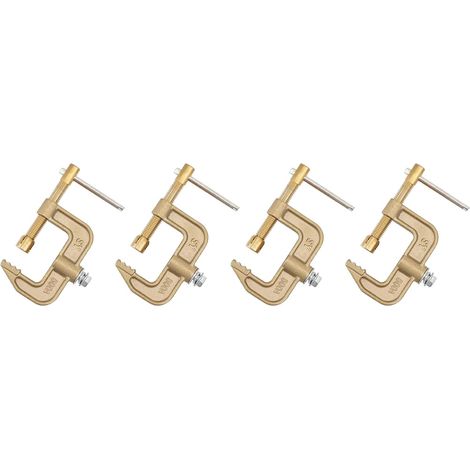 4X Pince de Masse de Soudage, Pince de Masse en Laiton de Type G Courant 500 A, Largeur de Mâchoire de 43 mm pour Soudeurs Tig Mig (1/5)