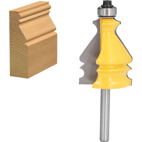 Fraise à cadre haut de gamme à queue de 6,35 mm (1/4 pouce), fraise à moulurer, fraise à bois, fraise à graver, fraise pour machine à graver le bois (1/5)