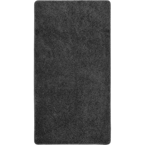 Tapis de salon Style Moderne Tapis de sol - Tapis shaggy antidérapant Gris 80x150 cm BV676269 - BonneVie (1/5)