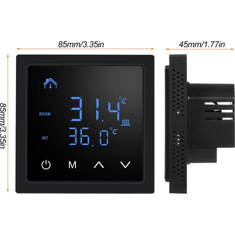Intelligenter Thermostat 16A, Temperaturregler für Fußbodenheizung, mit LED-Touchscreen, elektrische Steuerung 85-265V.
