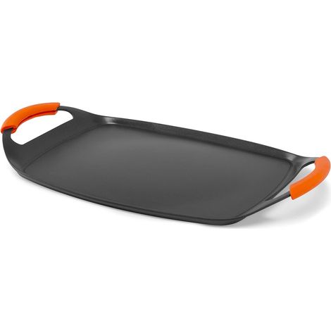 PLANCHA GRILL ORBEGOZO GDB4700 ALUMINIO FUNDIDO, ACABADO EN PIEDRA, APTO INDUCCION (25,5x38CM.) (1/5)