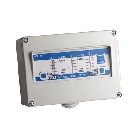 Centrale de détection 3 voies, pour gaz naturel/GPL, SE194K - TECNOCONTROL : SE194K