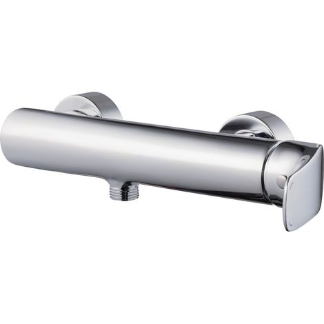 Eurosanit – Mitigeur de douche encastré 35mm – Finition métal chromé – Raccords excentrés avec rosaces – Garantie 5 ans – Normes ACS