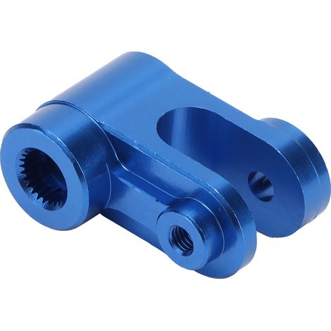 Bras de servo de direction en alliage d'aluminium pour voitures télécommandées Traxxas X Maxx, bleu foncé (1/5)