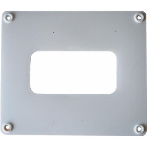 FPLUS embellecedor pared rect.110x55 mm. , Embellecedor para pared de tubo rectangular 110x55 de salida humos.