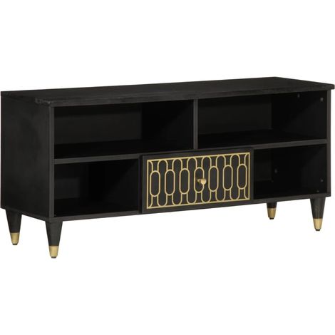 Mobile Porta TV 100x33x46 cm in Legno Massello di Mango vidaXL