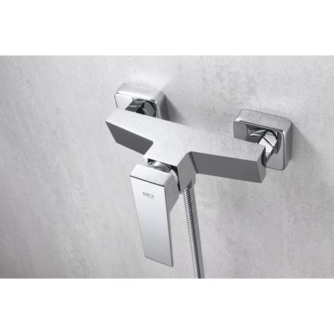 Imex -  Grifo Monomando Ducha y Bañera  Cromado Serie Art