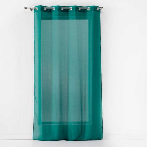 Rideau à Oeillets "Etamina" 140x280cm Émeraude (1/3)