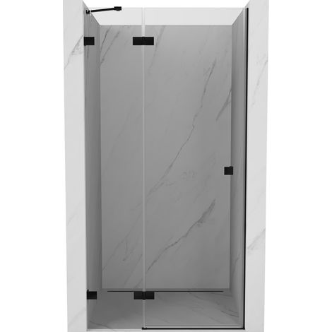 Mexen Lunar porte de douche battante gauche 110 cm, transparent, noir - 834-110-000-70-00-L (1/5)