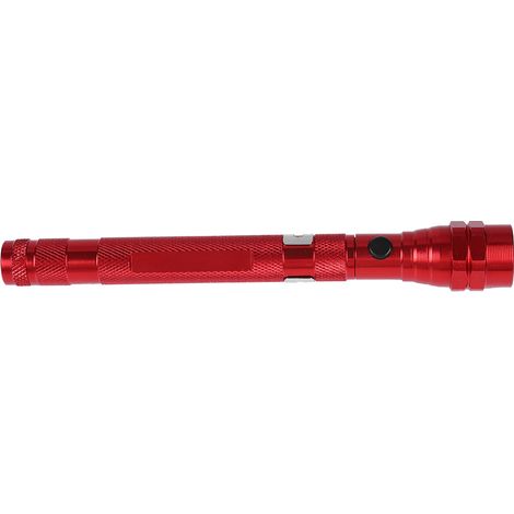 Multifunktionale, flexible Mini-Teleskop-LED-Taschenlampe mit drehbarem Lampenkopf und magnetischem Ende (Rot) (1/5)