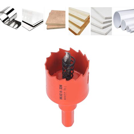 Foret scie cloche bimétallique HSS avec mandrin pour bois et métal 1-3/8" (1/5)