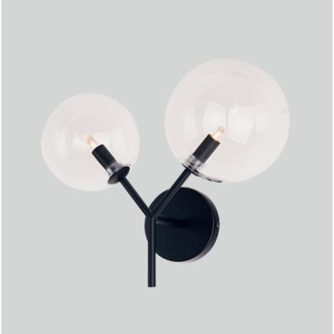 Applique murale noire 2 globes Lollipop 2xG9 40W Maxlight