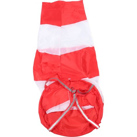 Manche à air chaussette à vent en polyester léger robuste pour mesure de direction du vent extérieur ferme industrie rouge fluo 100 cm 1 pièce (1/3)