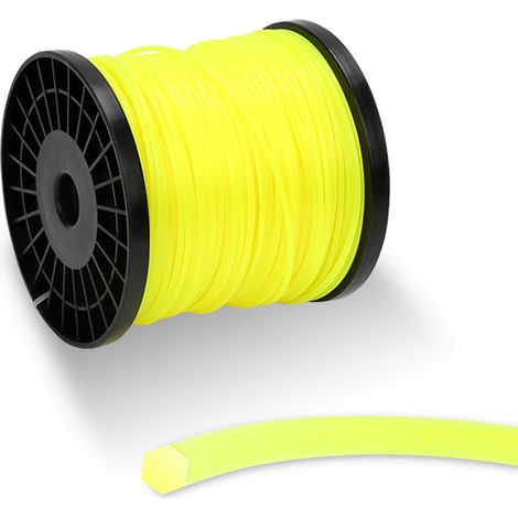 SWANEW Linea di Taglio 100M filo per decespugliatore filo per decespugliatore giallo nylon 6-skant 3mm