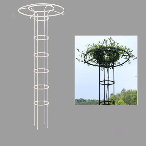 Treillis vertical de jardin pour plantes grimpantes – Support en métal antirouille pour support de fleurs d'extérieur–210cm de hauteur