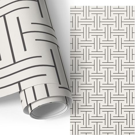 Möbelfolie - Klebefolie für Möbel - Selbstklebende - Deko-Folie für Küche Schrank Tisch & Fensterbank - Minimalistisches Muster 50x100 cm