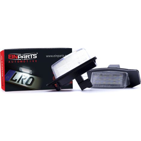 Luces LED para matrícula, 6000 K, blanco frío, 12 V, CANBUS, para Mitsubishi Lancer X (2007-2015) y Mitsubishi Outlander II. (1/4)