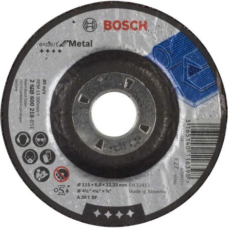 Disco da molatura Bosch 2608600218 ossido di alluminio 115 mm 6 mm