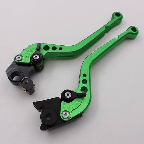 Pour motos KTM 1090 Adventure/R : poignée de klaxon de frein modifiée, accessoires de biellette de direction d'embrayage (tige longue verte) (1/4)