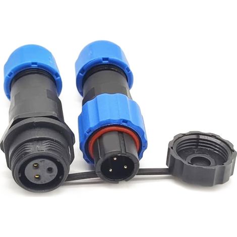 Connectors SP13 Series Waterproof Butt Connector 3 pin in Line Male Plug (1/5)