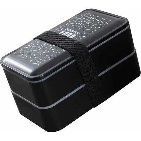 Double layer lunch box for picnic and travel.
