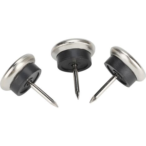 Lot de 50 patins de protection épais en fer pour pieds de canapé et de chaise, 22 mm, pour la protection des sols et la maison. (1/5)