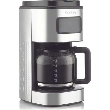 Machine à café filtre programmable BODUM Bistro 12095-16EURO inox 1,5 L 900 W 12 tasses