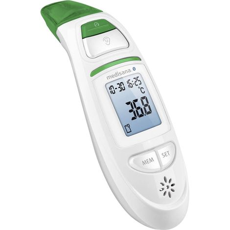 Medisan Thermomètre infrarouge multifonction connecté TM 750 Garantie mois Fonction mémoire Durée de mesure s Blanc (1/4)