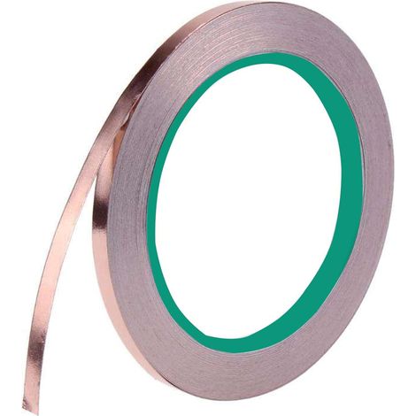 Adhesive Copper Foil Tape, for Guitar and EMI Shielding, Crafts, Protective Sticker, Copper Foil Tape, Copper Snail Guard, 5mm20M (1/5)