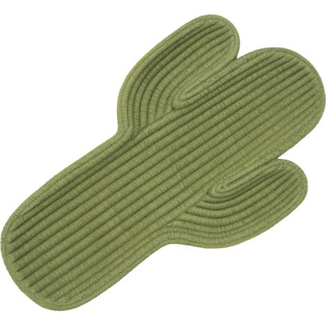 Plateau Déco en Résine "Cactus" 34cm Vert (1/5)