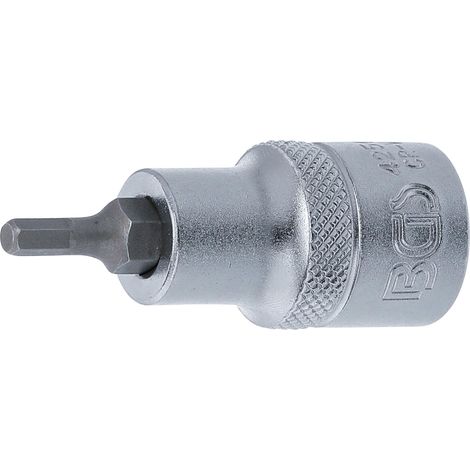 BGS Bit-Einsatz Antrieb Innenvierkant 12,5 mm (1/2") Innensechskant 4 mm - 4250 (1/2)